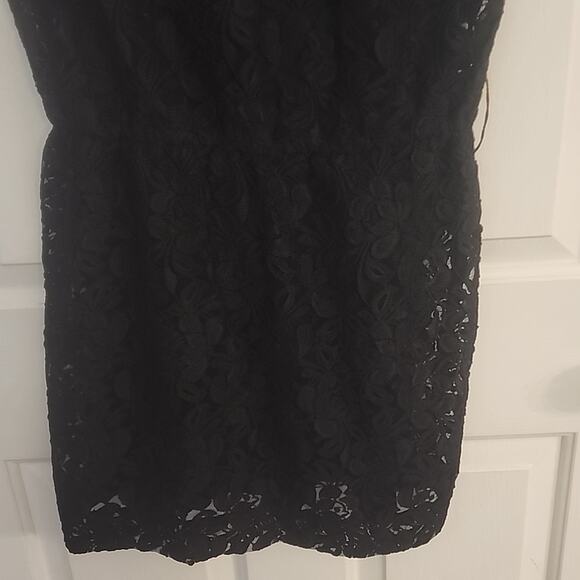 I Love Ronson Black Lace Overlay Dress, Small - Picture 3 of 7